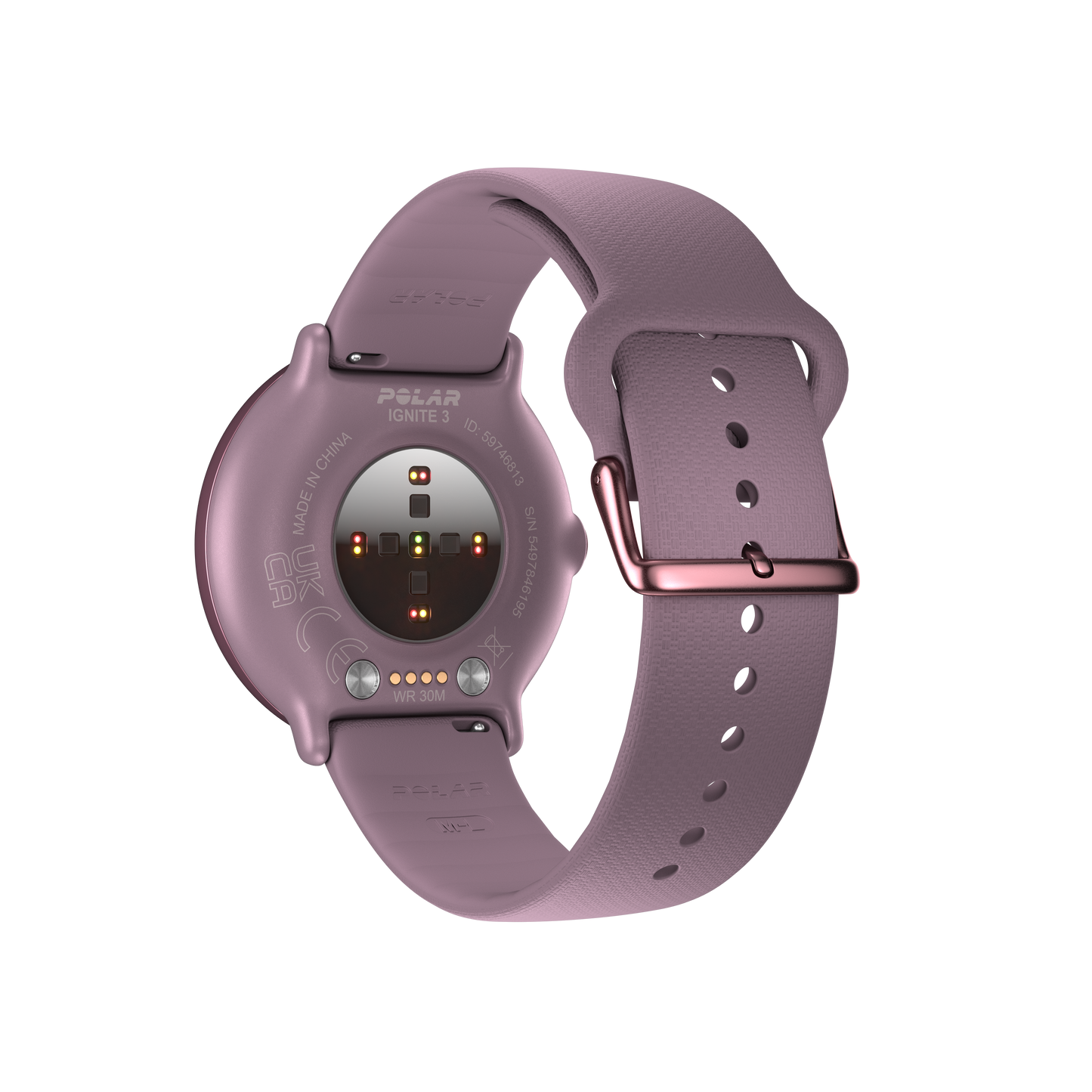 Ceas Polar Ignite 3 Purple Dusk, Ecran Amoled, S-L
