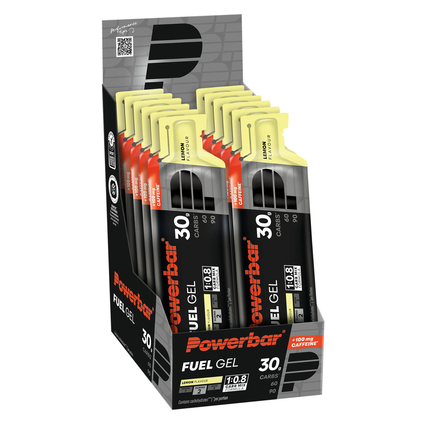 Powerbar Fuel Gel 30_ Lemon+ Caffeine (12 buc/ box)