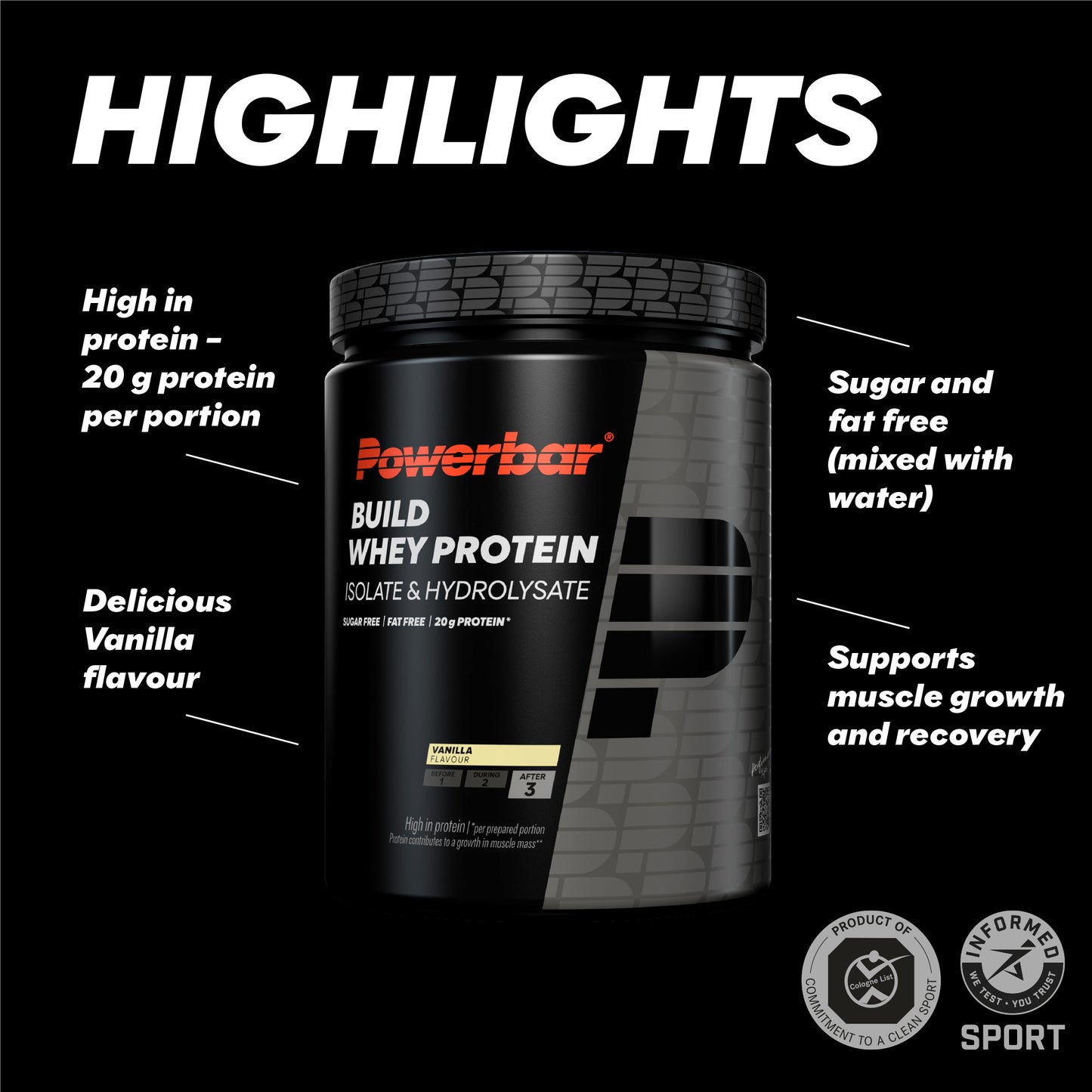 Powerbar Build Whey Vanilla (550g)