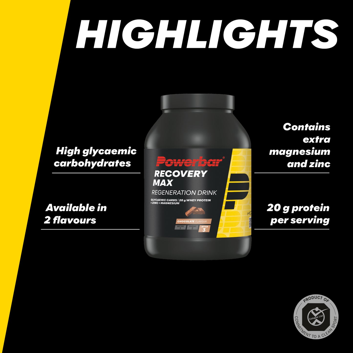 Powerbar Recovery Max Chocolate 1144g