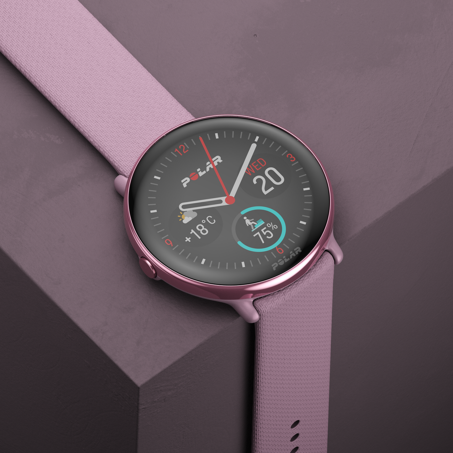 Ceas Polar Ignite 3 Purple Dusk, Ecran Amoled, S-L