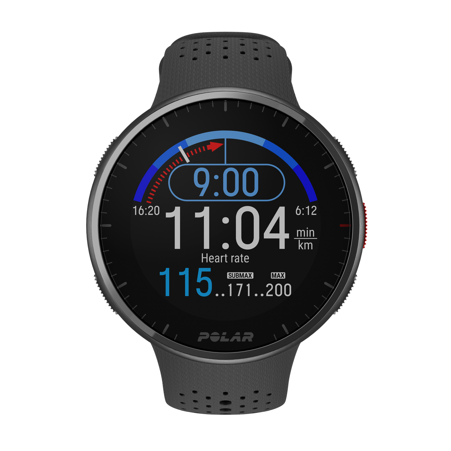 Ceas Polar Pacer Pro Carbon Grey