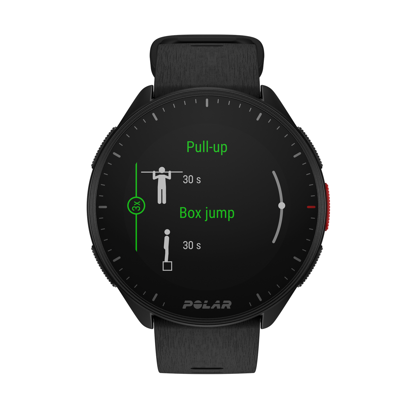 Smartwatch Polar Pacer, Night Black, M-L