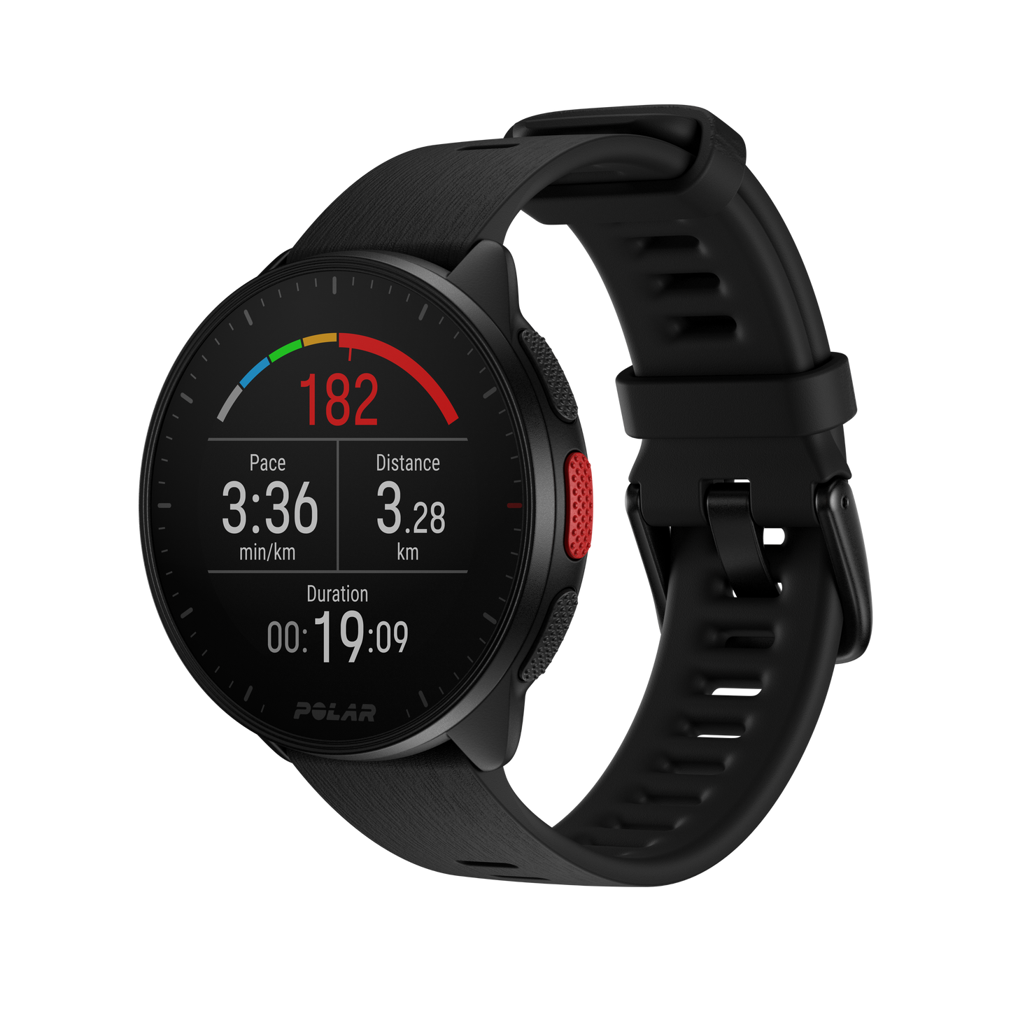Smartwatch Polar Pacer, Night Black, M-L