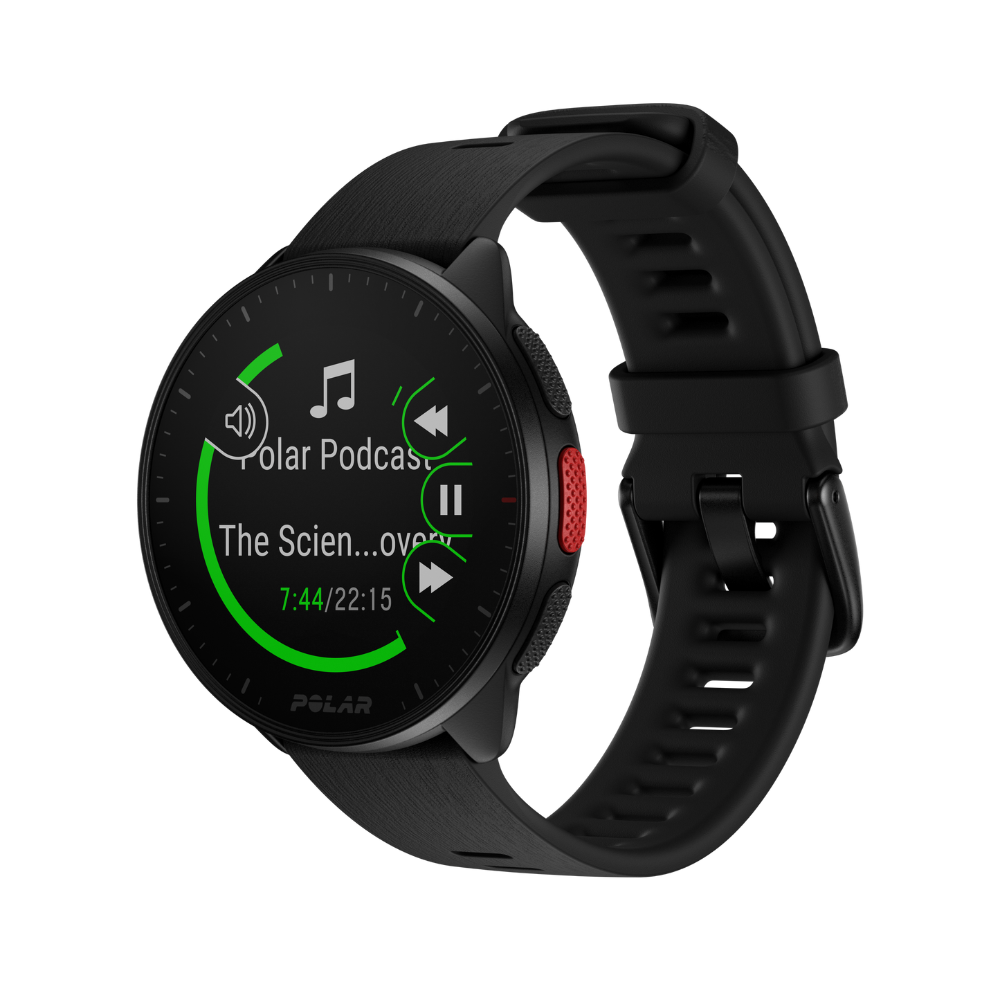 Smartwatch Polar Pacer, Night Black, M-L