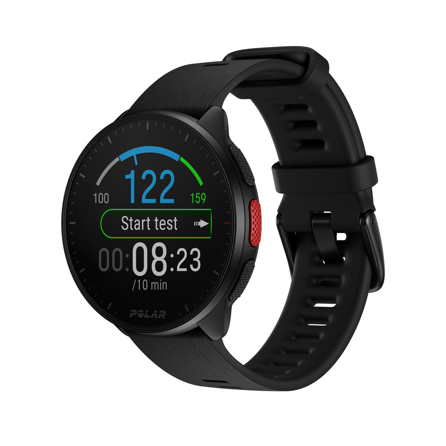 Smartwatch Polar Pacer, Night Black, M-L