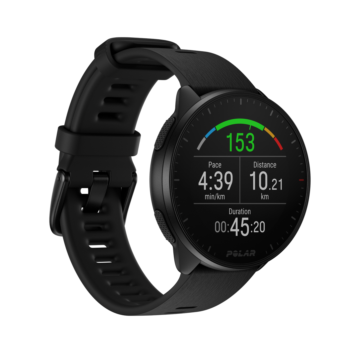 Smartwatch Polar Pacer, Night Black, M-L