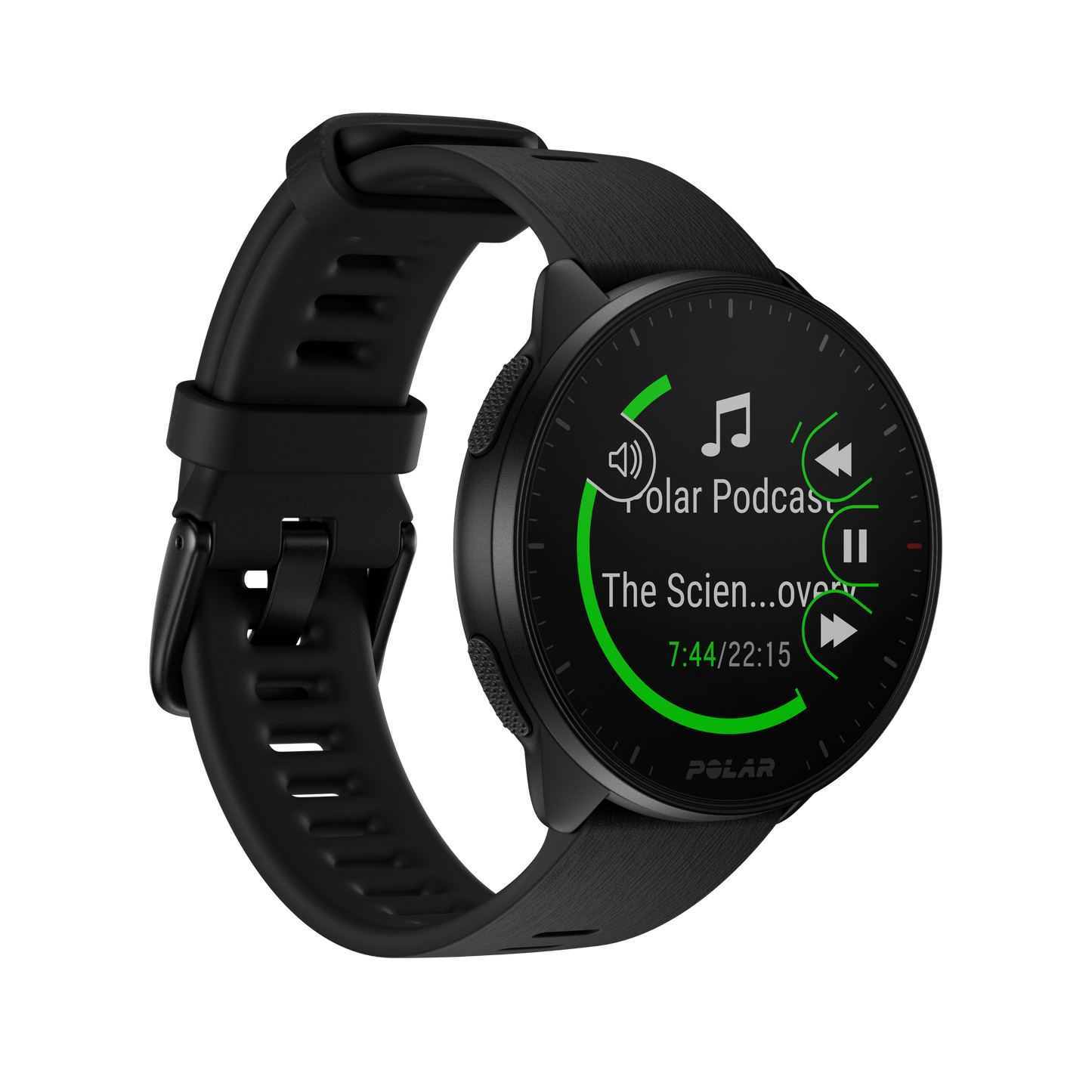 Smartwatch Polar Pacer, Night Black, M-L