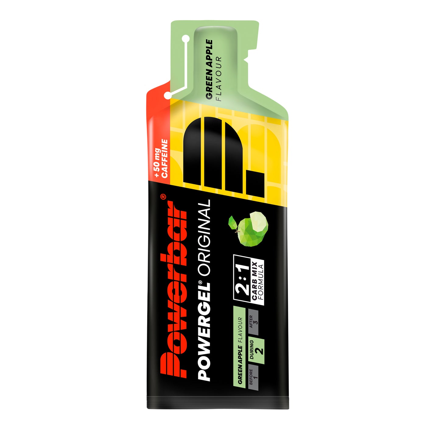 PowerGel Green Apple + Caffeina (41g) -24/box
