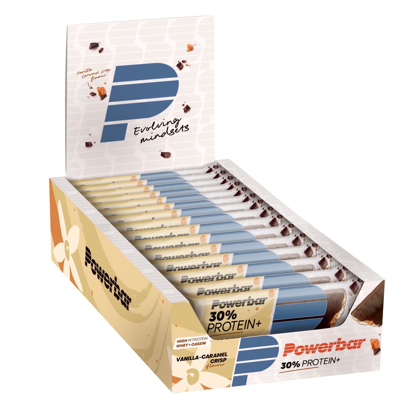 PowerBar 30% Protein Plus Vanilla Caramel Crisp - 55 g (15 buc/box)