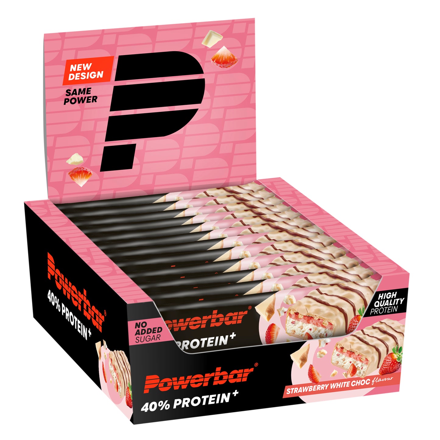 Powerbar Protein Plus 40% Strawberry White -40g (12 buc/box)