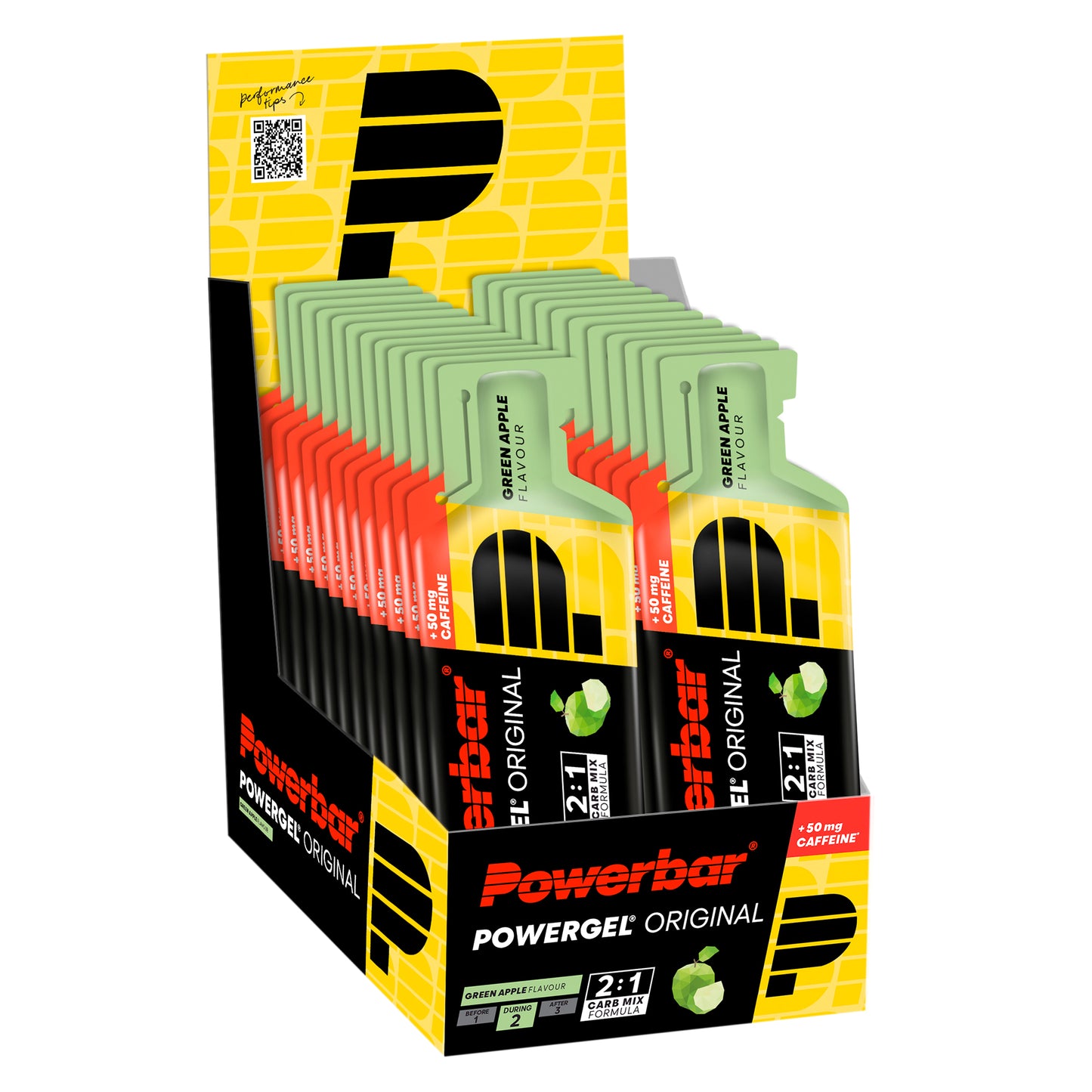 PowerGel Green Apple + Caffeina (41g) -24/box