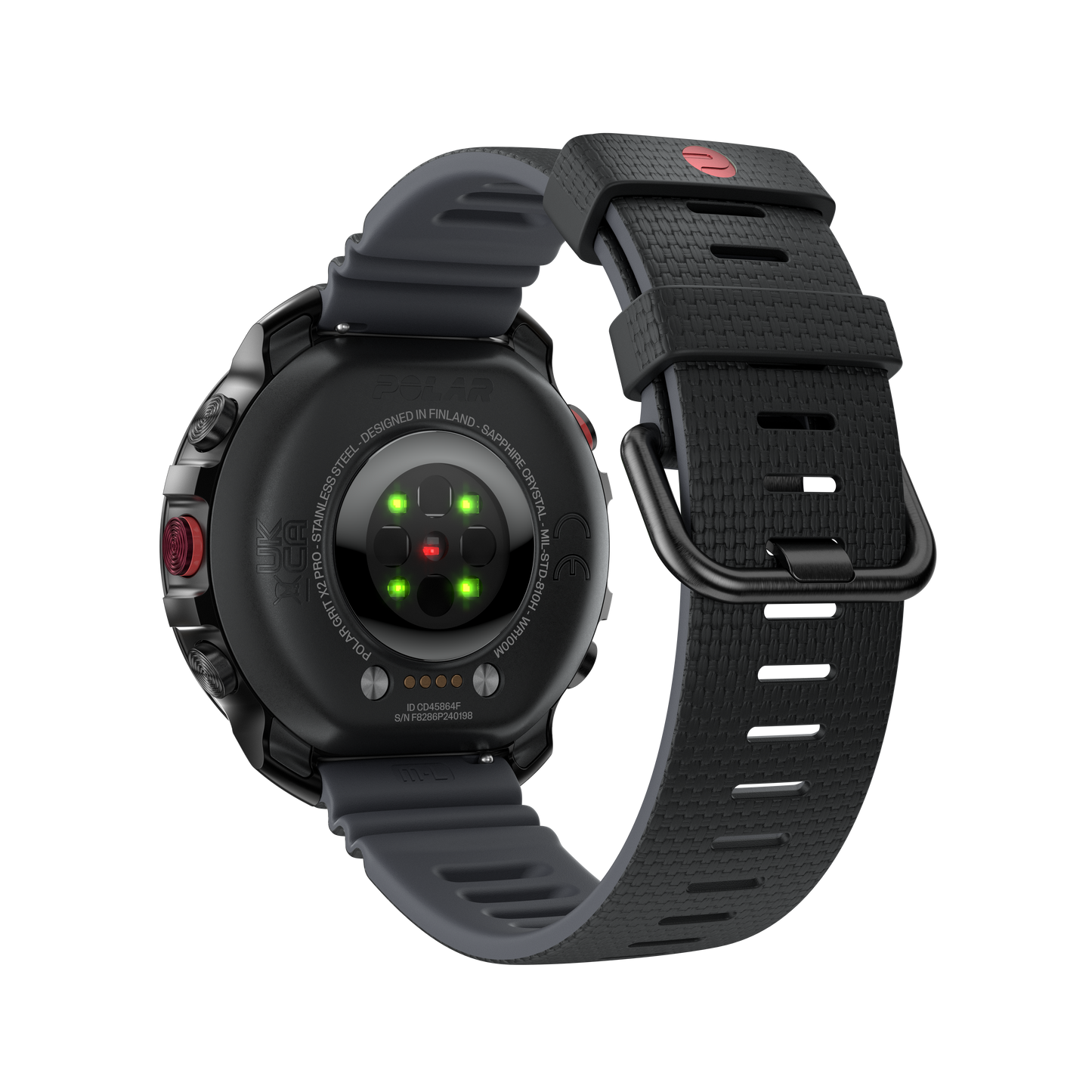 Ceas Polar Grit X2 Pro, Amoled, Night Black, M-L