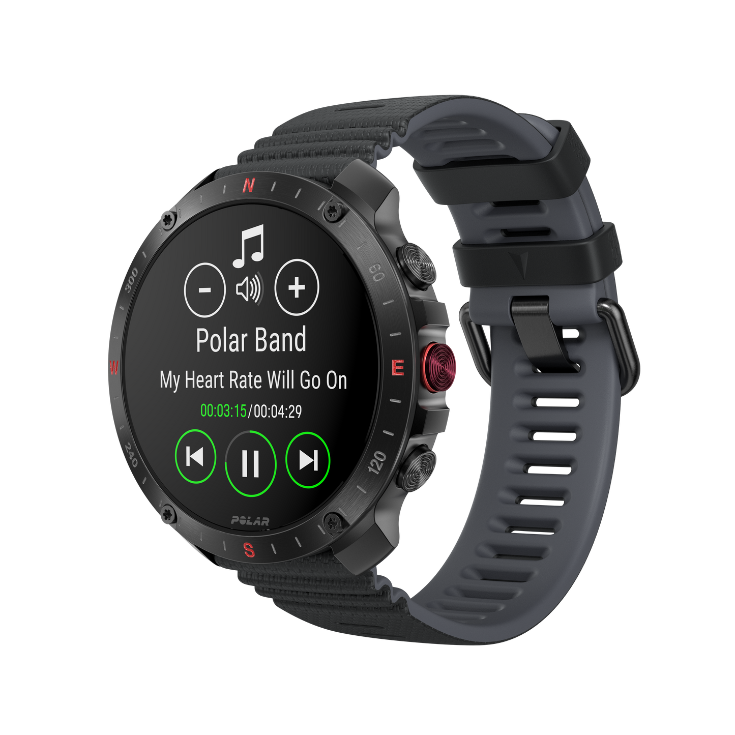 Ceas Polar Grit X2 Pro, Amoled, Night Black, M-L