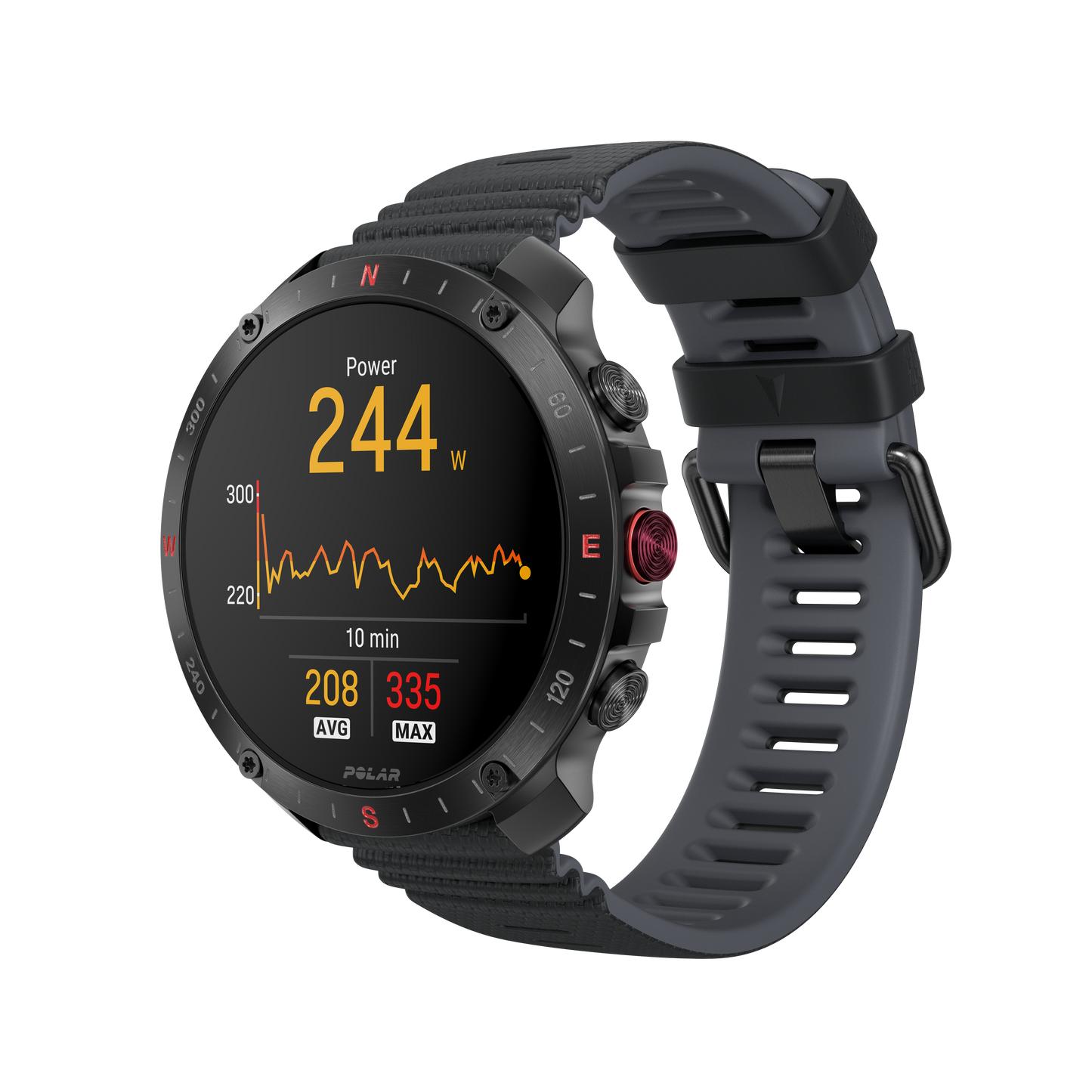 Ceas Polar Grit X2 Pro, Amoled, Night Black, M-L