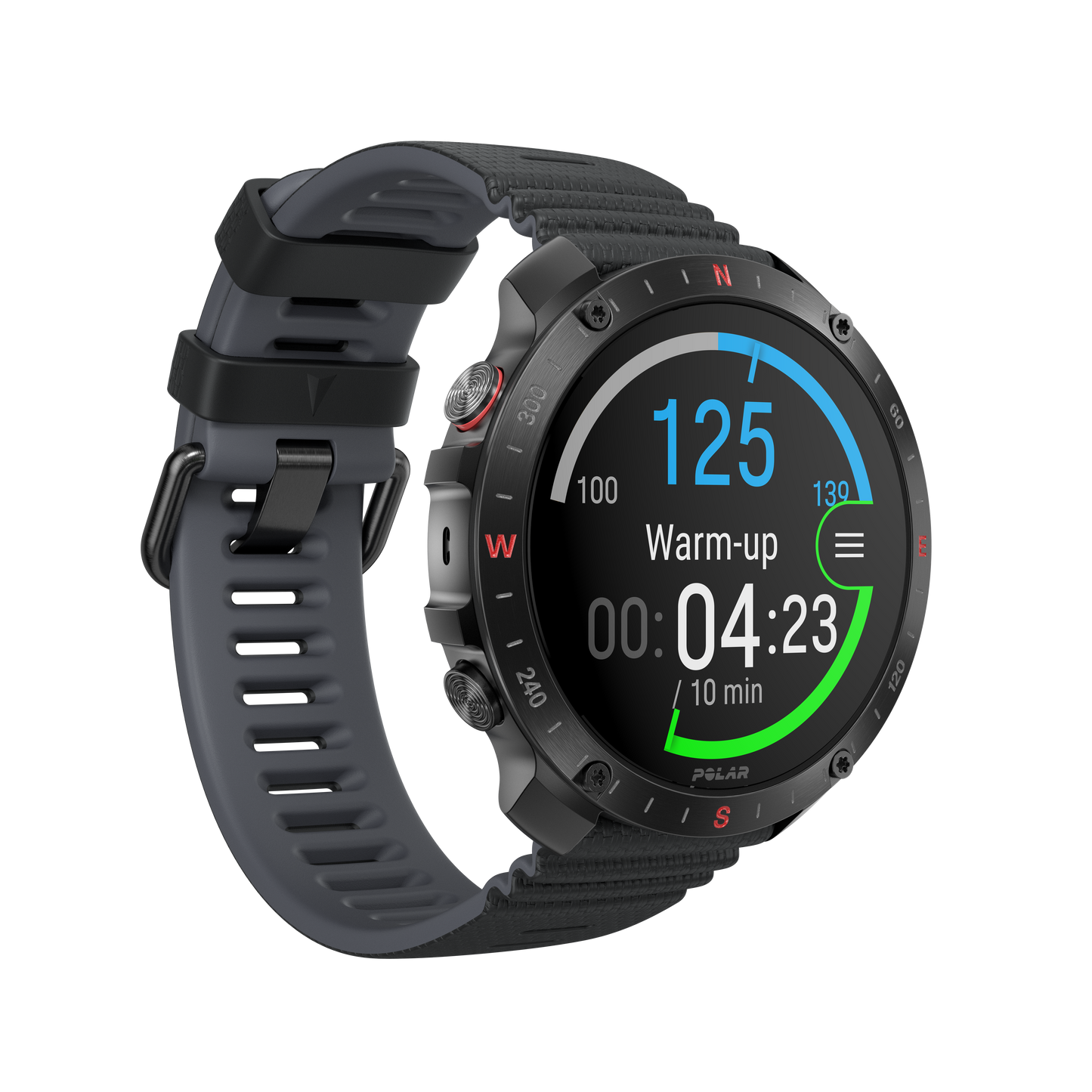 Ceas Polar Grit X2 Pro, Amoled, Night Black, M-L