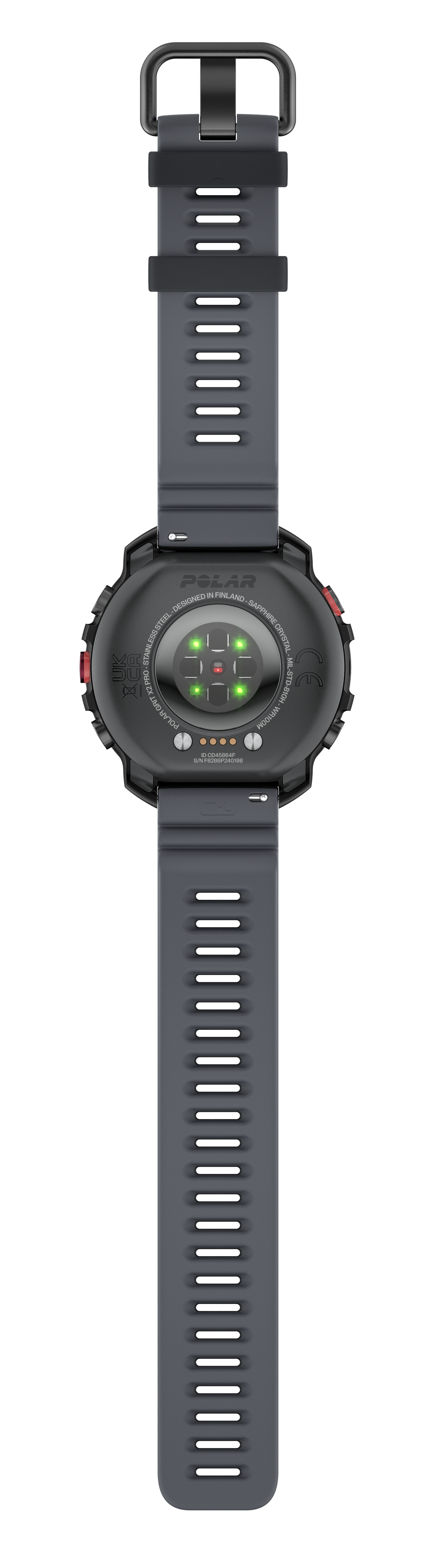 Ceas Polar Grit X2 Pro, Amoled, Night Black, M-L