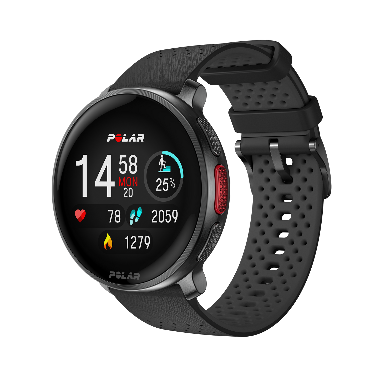 Ceas Polar Vantage V3, S-L Night Black + H10