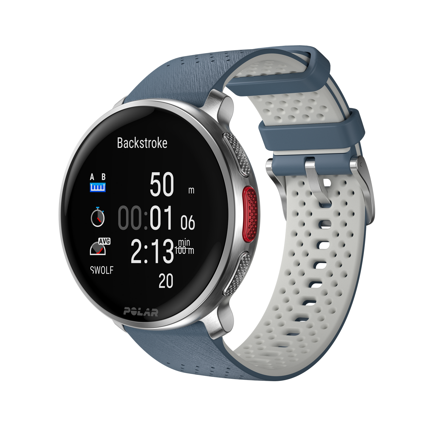 Ceas smartwatch Polar Vantage V3, M-L, Sky Blue