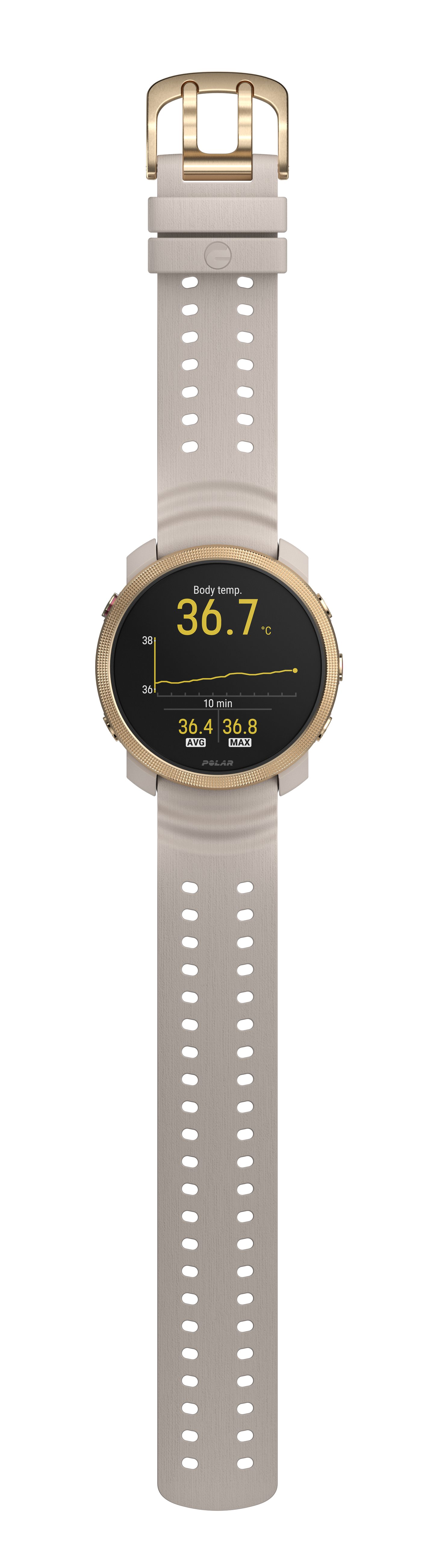 Smartwatch Polar Vantage M3, Amoled, Greige