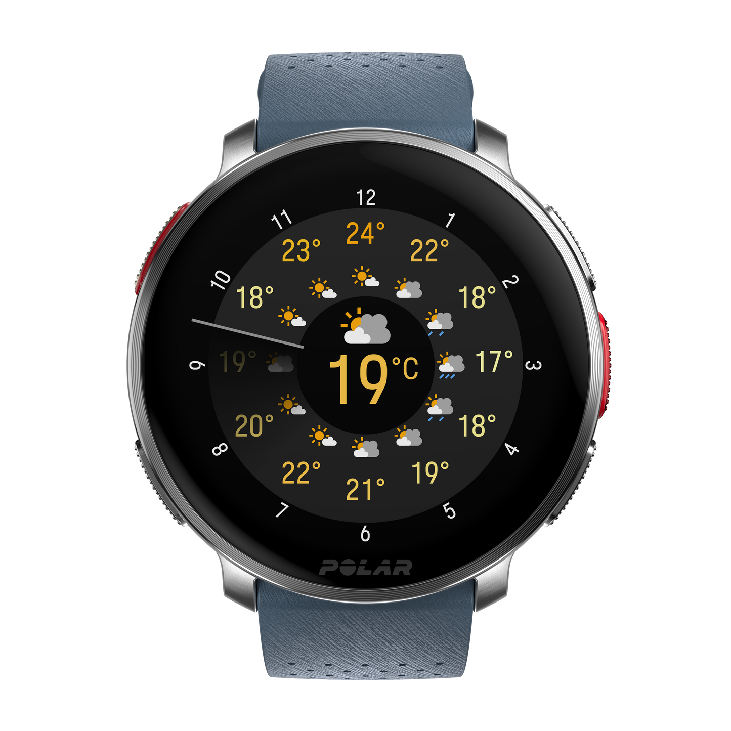 Ceas smartwatch Polar Vantage V3, M-L, Sky Blue