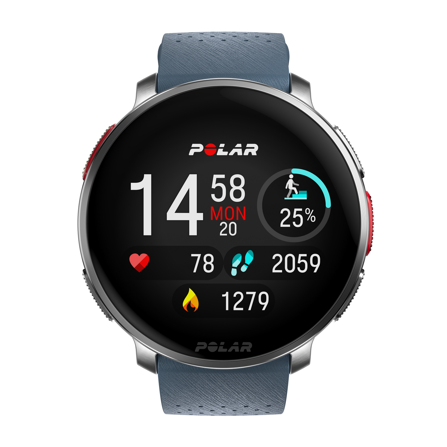 Ceas smartwatch Polar Vantage V3, M-L, Sky Blue