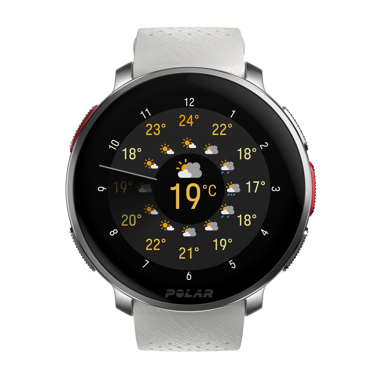 Ceas smartwatch Polar Vantage V3, M-L, Sunrise Apricot