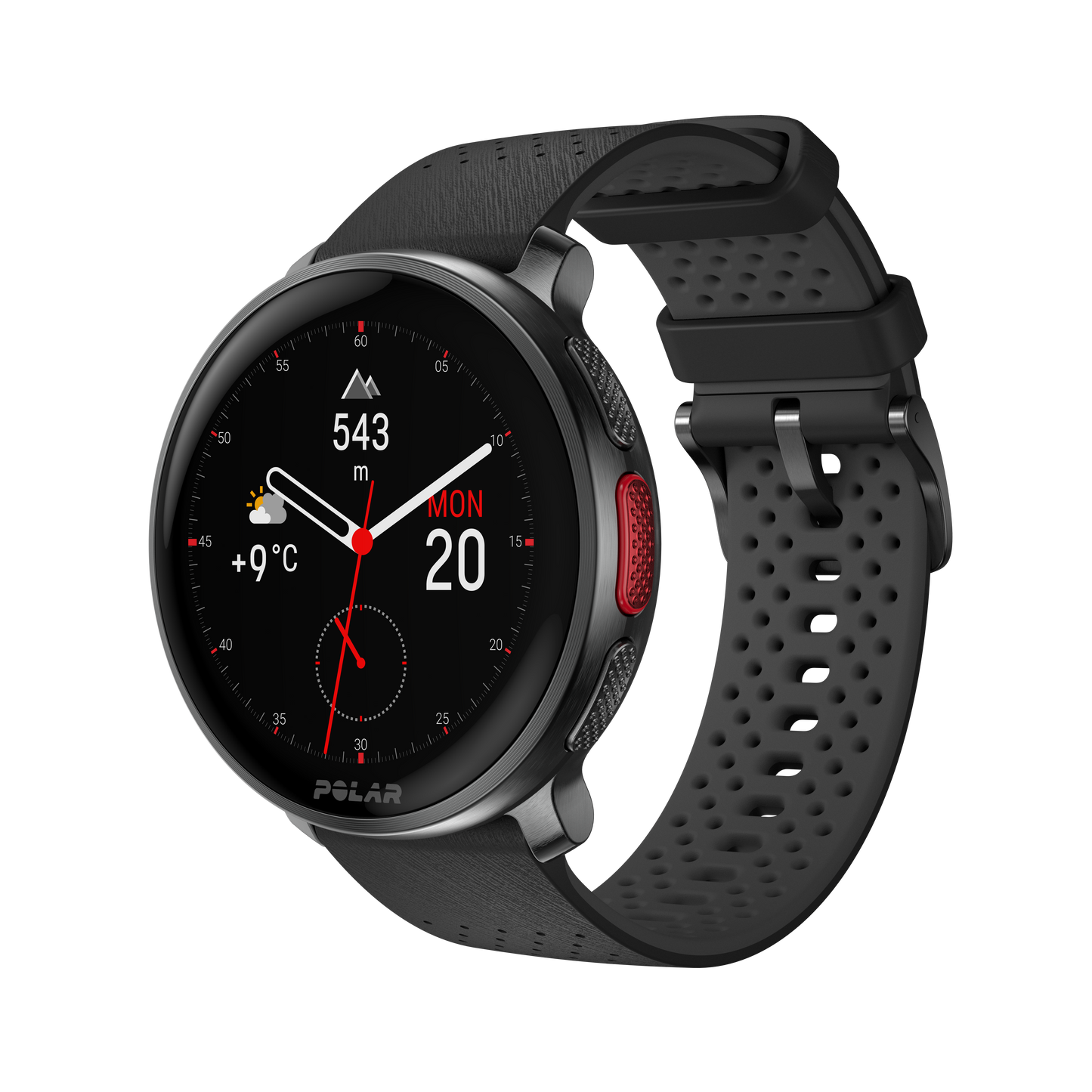 Ceas Polar Vantage V3, S-L Night Black + H10