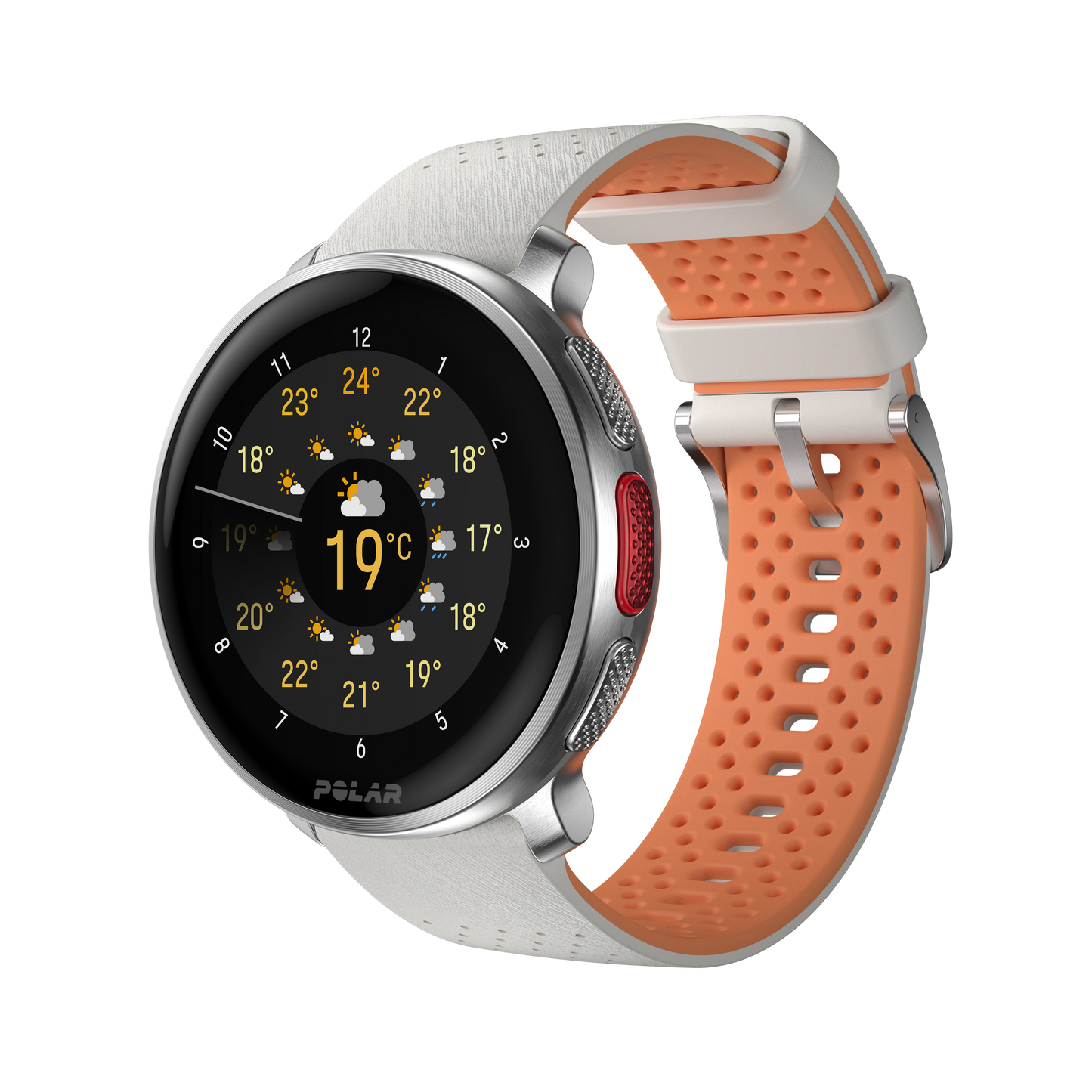 Ceas smartwatch Polar Vantage V3, M-L, Sunrise Apricot