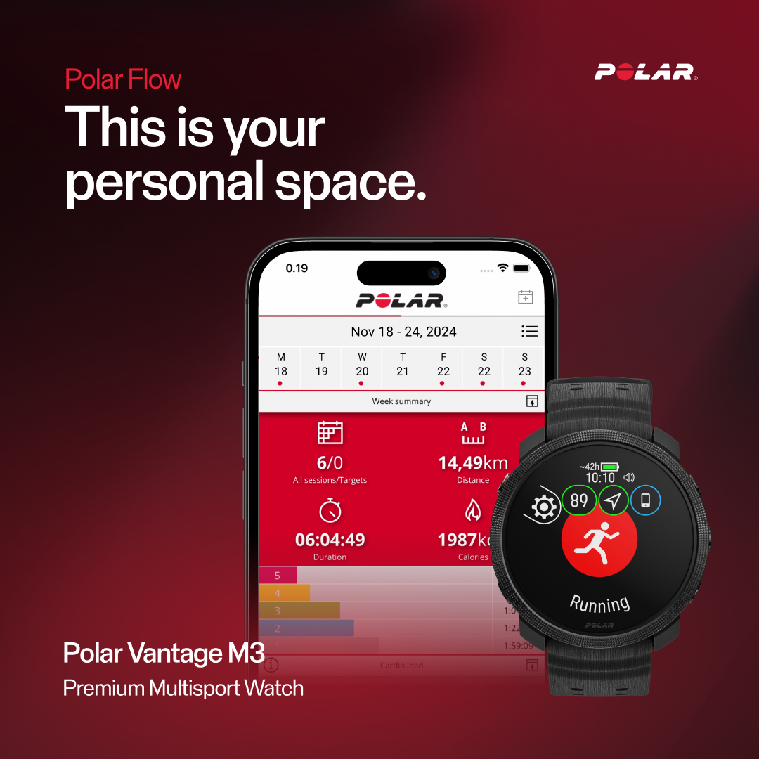 Ceas Polar Vantage M3 Black S-L