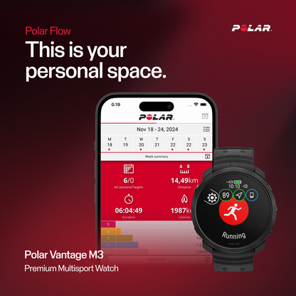 Ceas Polar Vantage M3 Black S-L