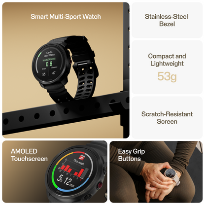 Ceas Polar Vantage M3, Amoled, Night Black