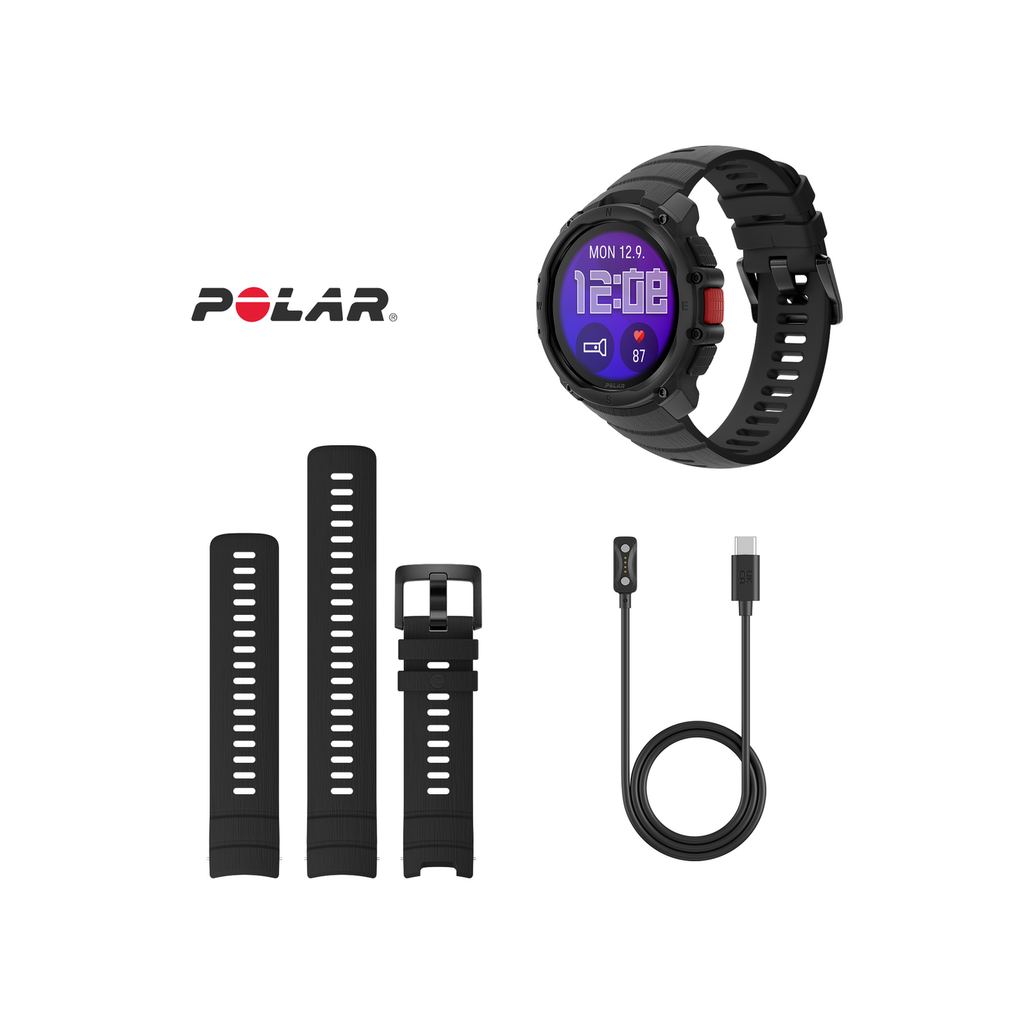 Ceas Polar Street X, Negru