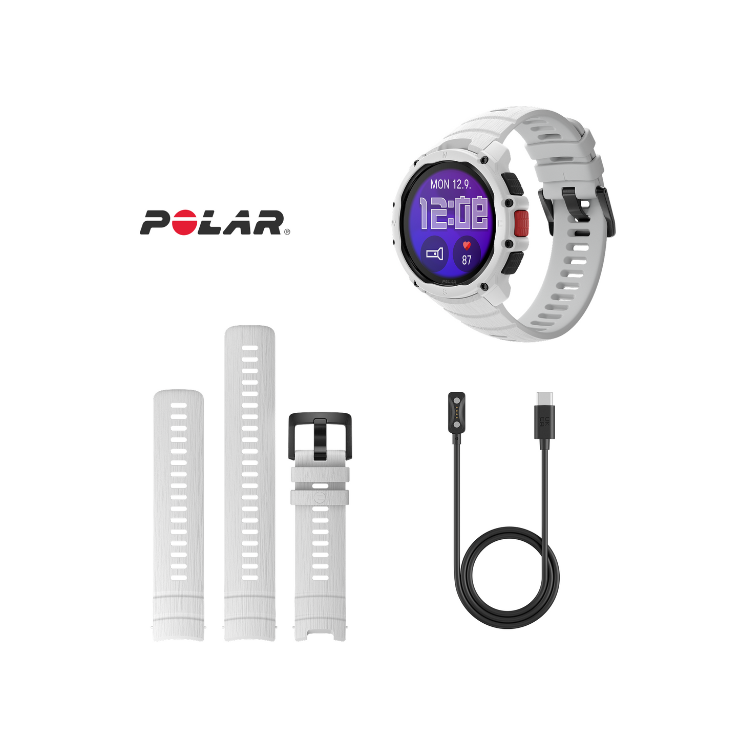 Ceas Polar Street X, Alb