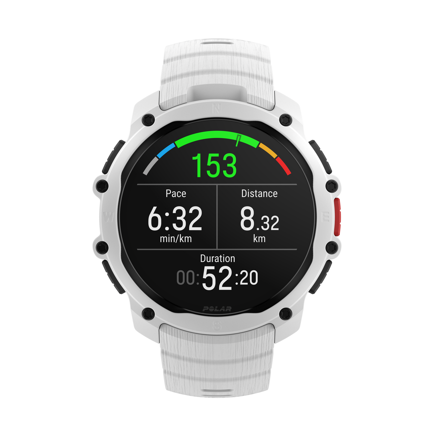 Ceas Polar Street X, Alb