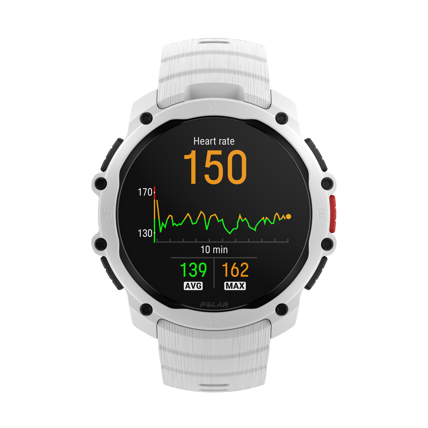 Ceas Polar Street X, Alb