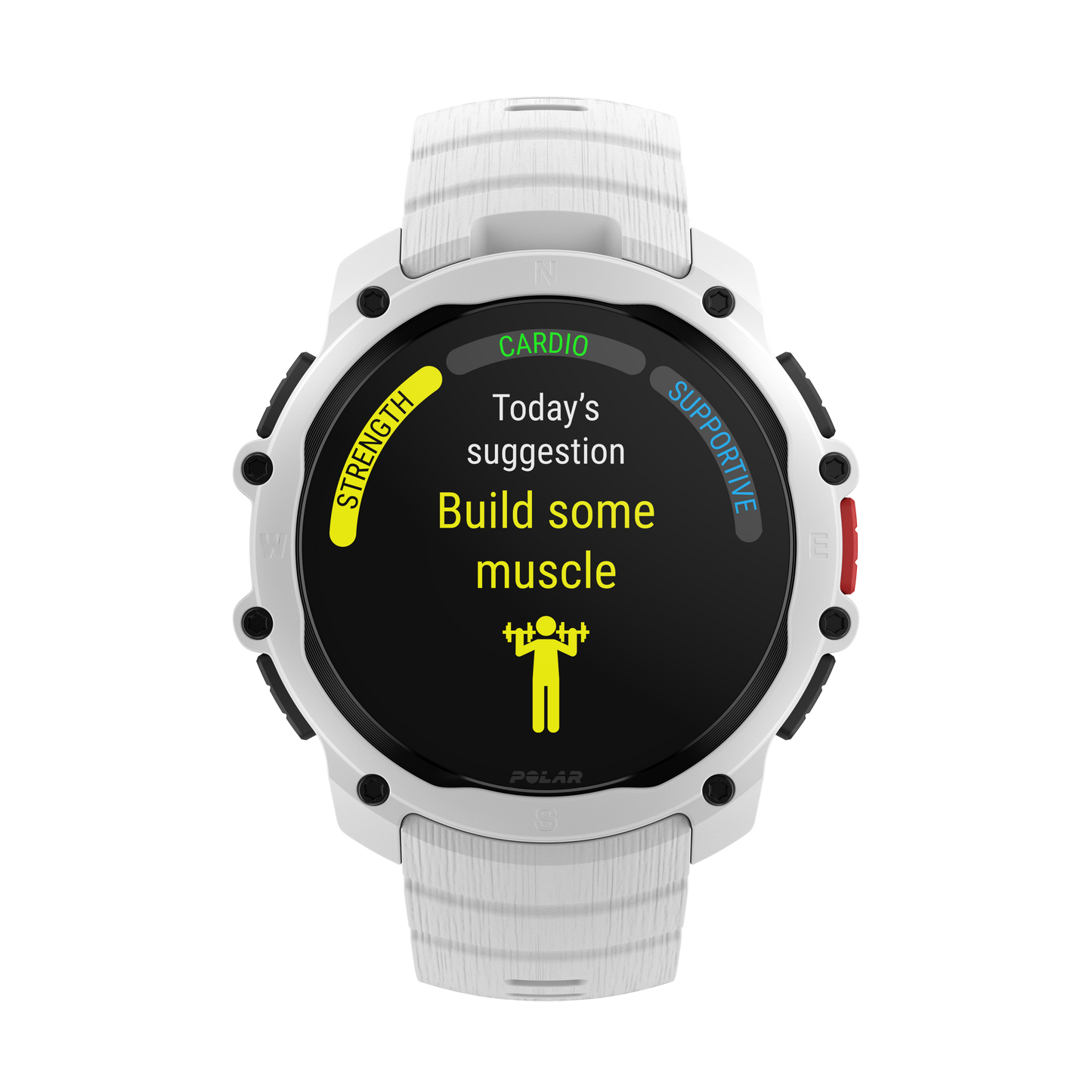 Ceas Polar Street X, Alb