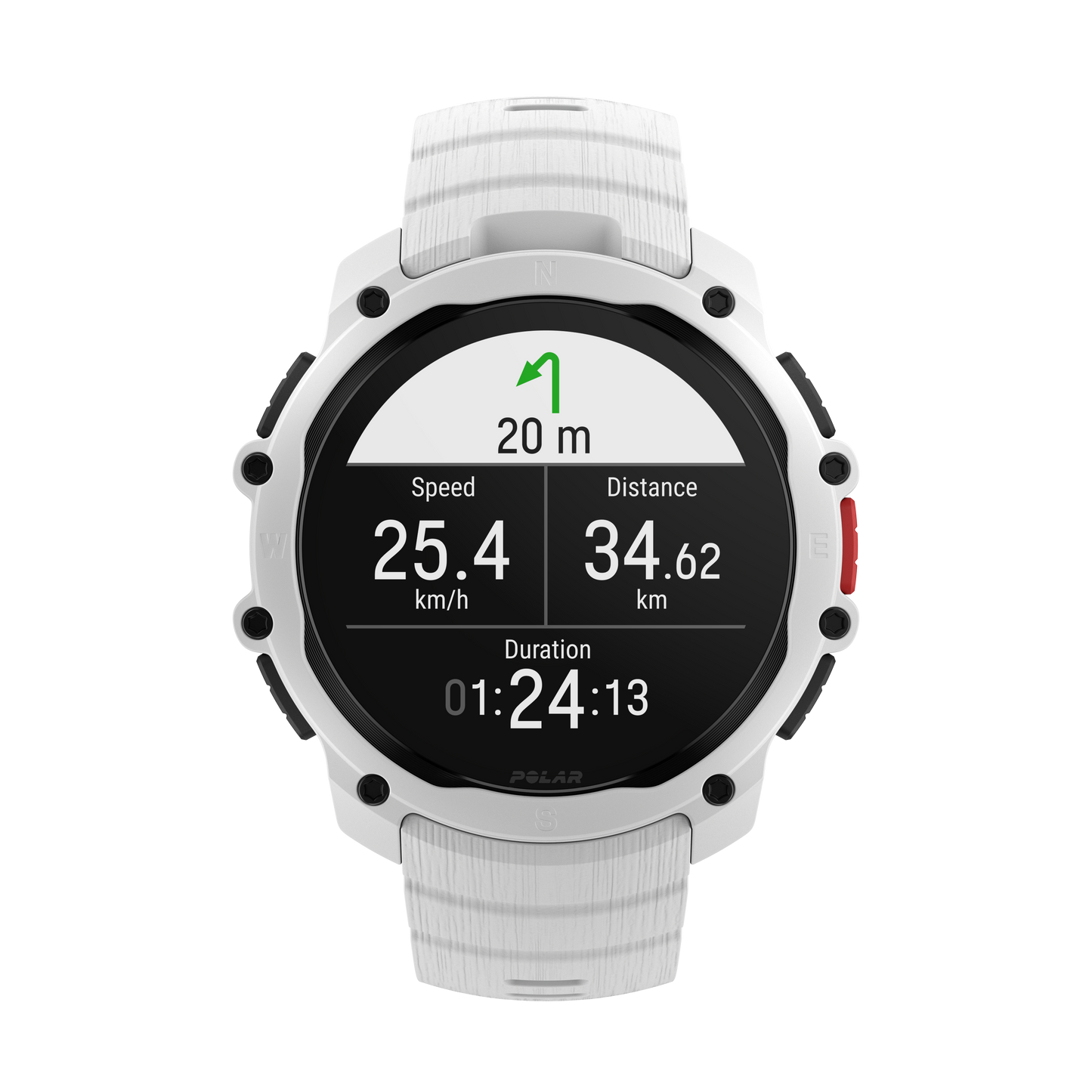 Ceas Polar Street X, Alb