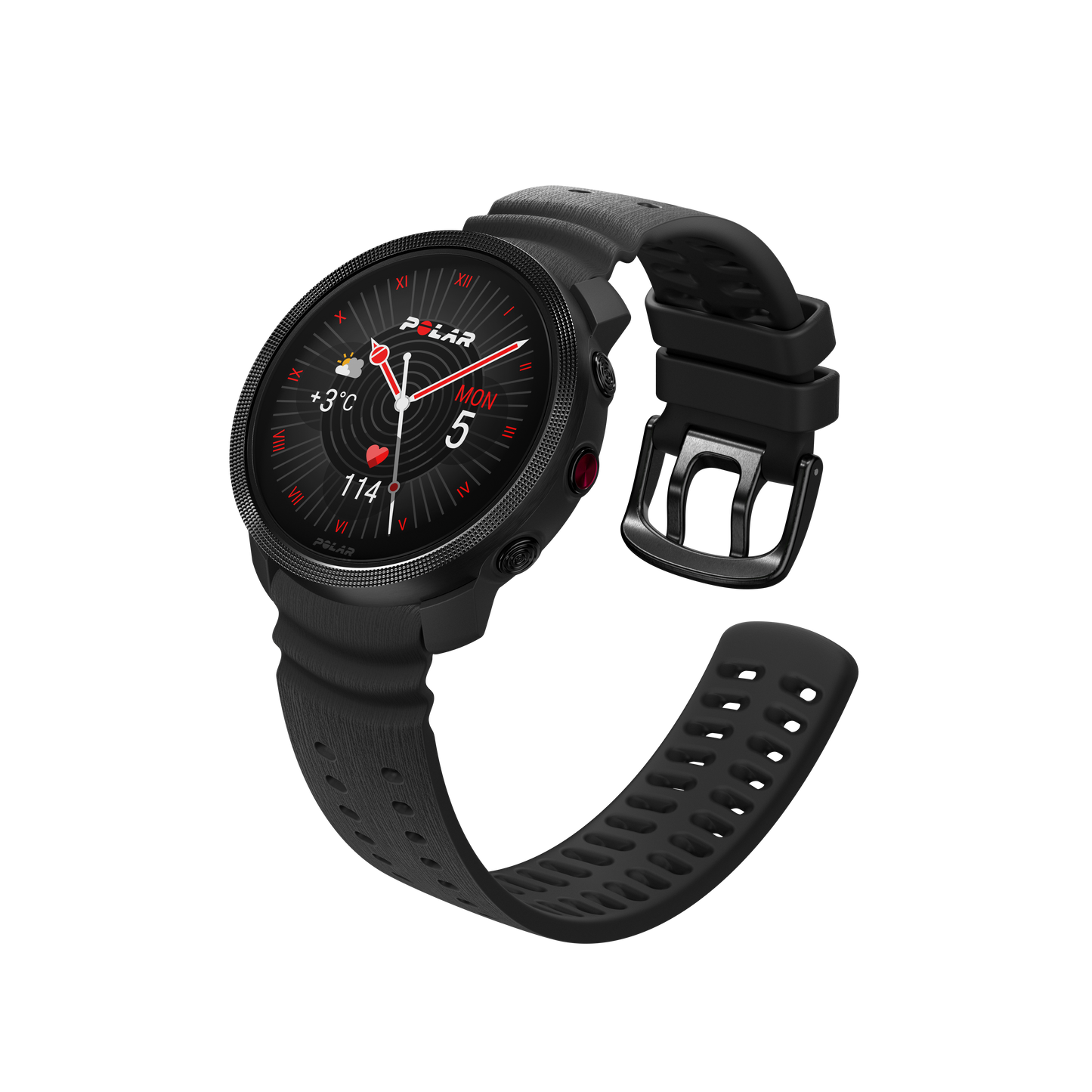 Ceas Polar Vantage M3, Amoled, Night Black