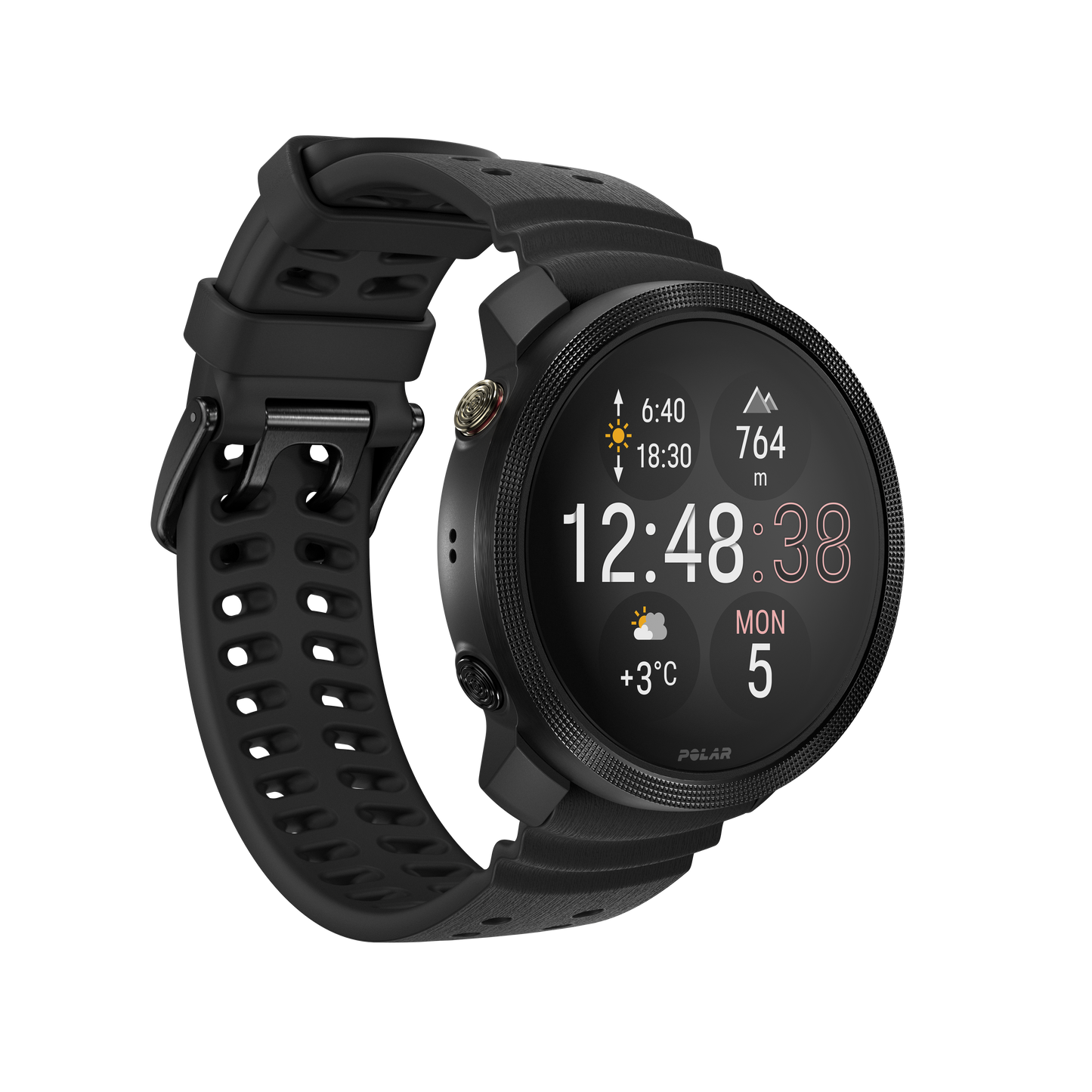 Ceas Polar Vantage M3, Amoled, Night Black